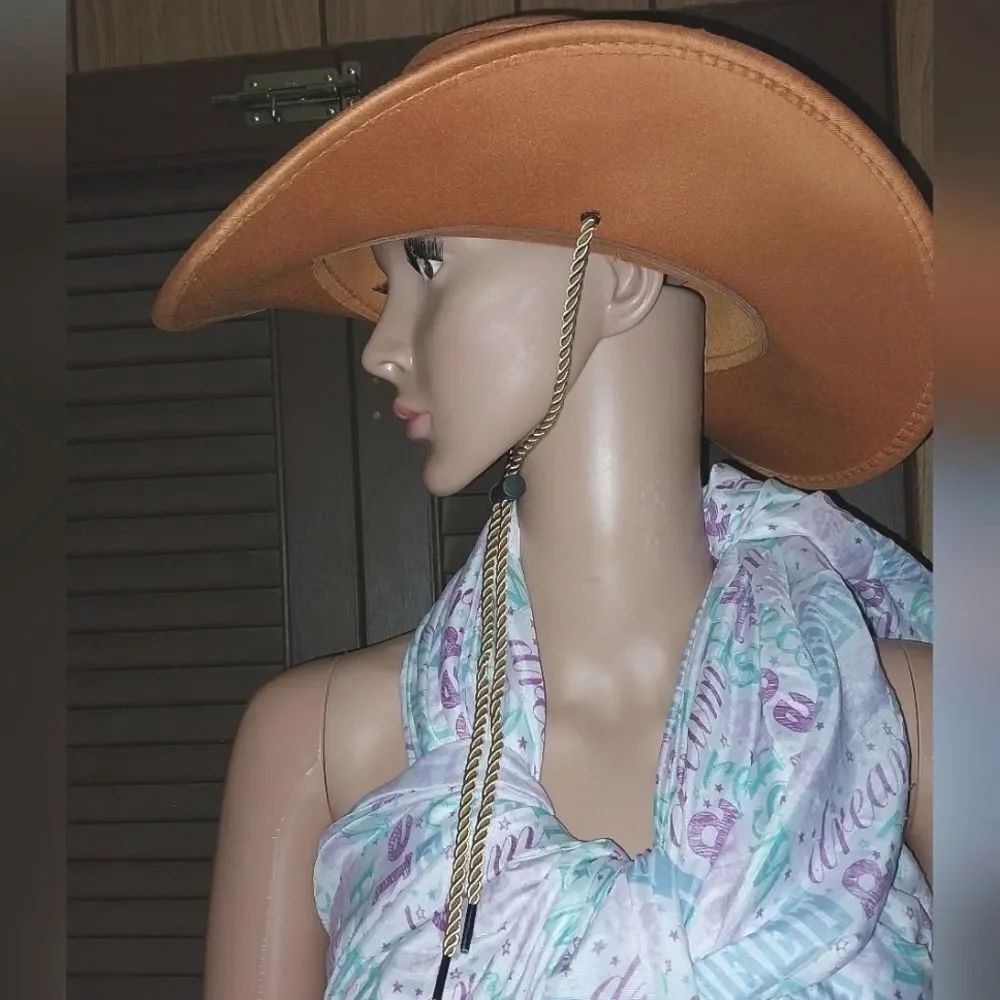 Vintage western style outdoor cowboy hat - Picture 8 of 9